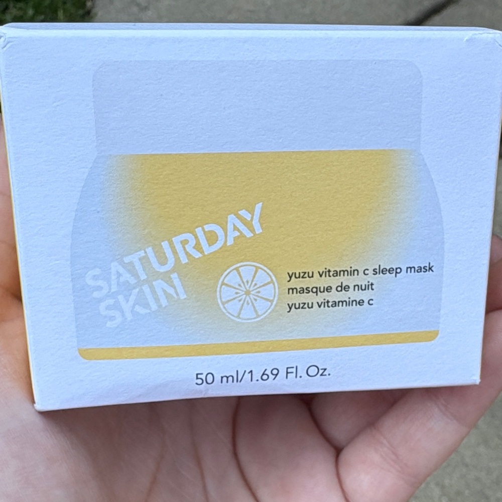 Saturday Skin Yuzu Vitamin C Sleep Mask - Yellow